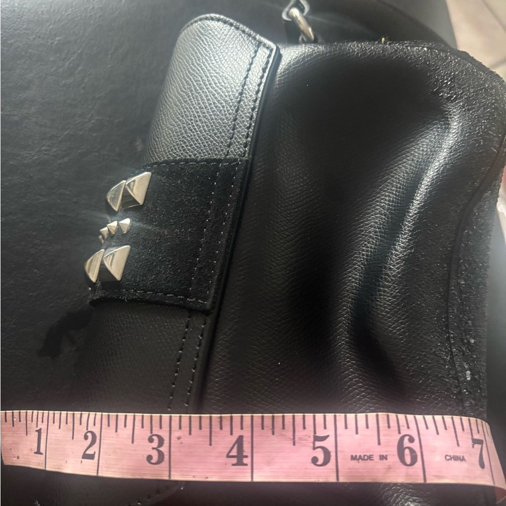 Valentino Mario MADE IN ITALY HANDBAG Yasmine Palmellato Black stud logo purse - Picture 2 of 14